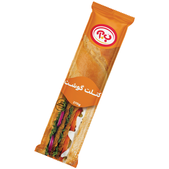 ساندویچ کتلت گوشت 